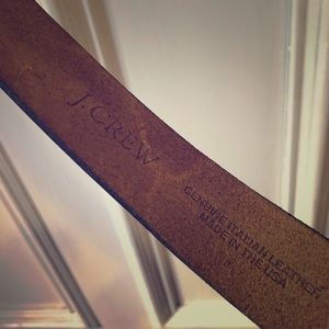 J. CREW Gold Metallic Belt NWOT